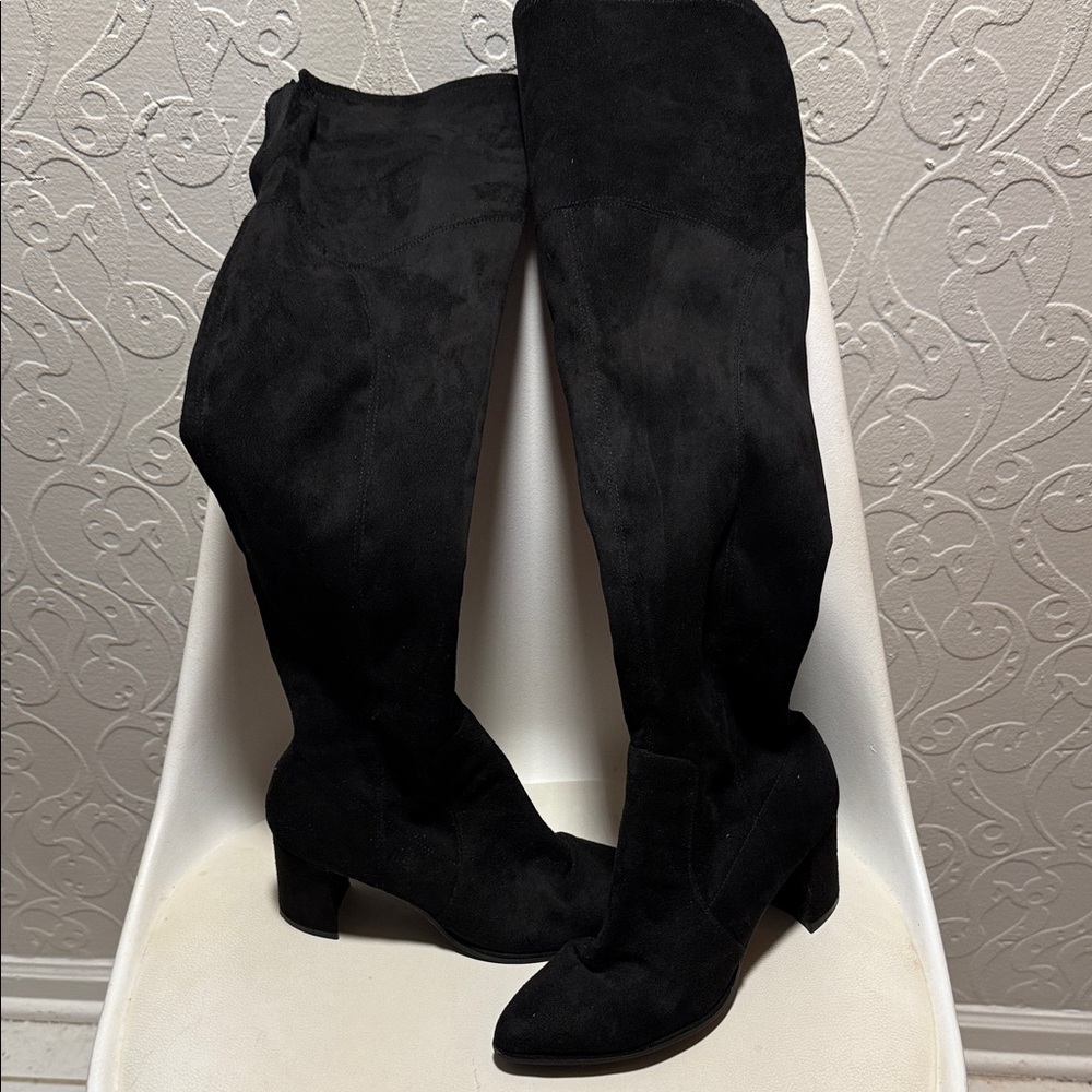 Marc Fisher Black Over the Knee Boots